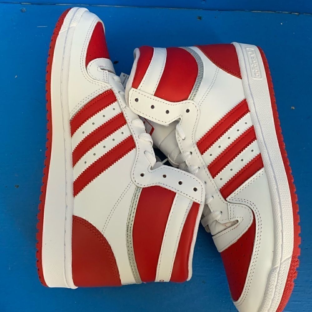 adidas Top Ten RB White Scarlet Red FV4925 Men's Basketball Sneakers Size 11 - Picture 8 of 12
